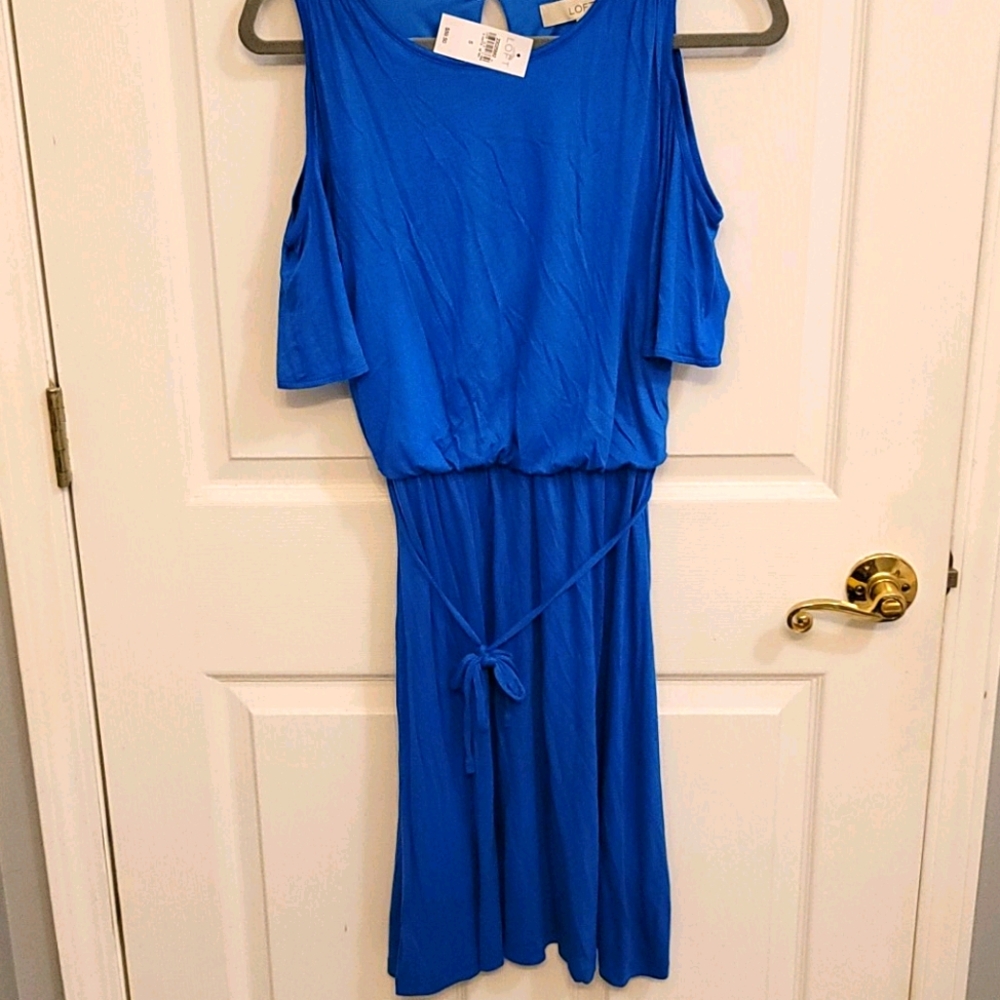 Loft cold shoulder dress